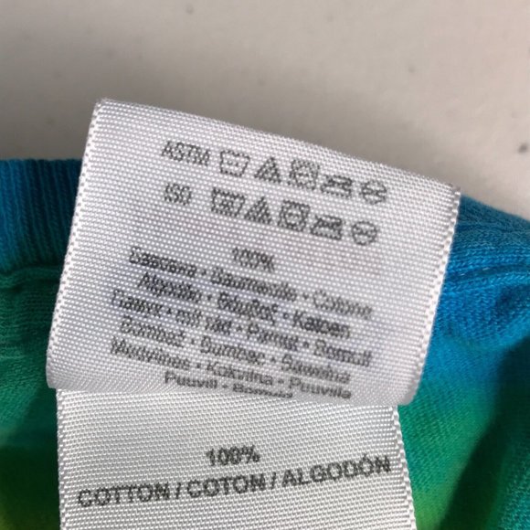 NASA Mens Shirt Medium Red Rainbow Tie Dye Long Sleeve Pullover Spiral Space - Picture 15 of 16